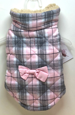 Jessica Simpson Pet Apparel Dog lined Warm Coat Vest Jacket X-Small (to  lbs)