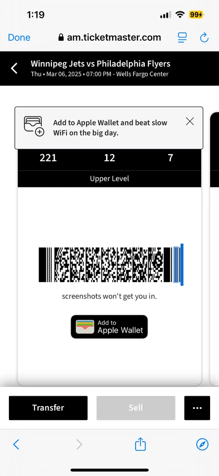 philadelphia flyers tickets - Image 2 of 3