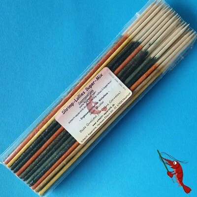 Shrimp Lollies Super-Mix / 55er-Pack / 11x5 Lollies = 55 Stück / Garnelenfutter