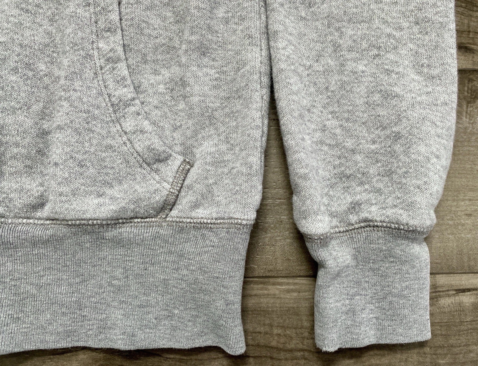 UNDERCOVER Felpa con cappuccio Victorias Secret ROSA full zip posteriore grafica grigia taglia small