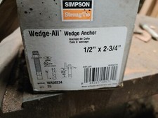 Simpson Strong Tie WA50234 Wedge-All Wedge Anchor 1/2 x 2-3/4" (25/bx)