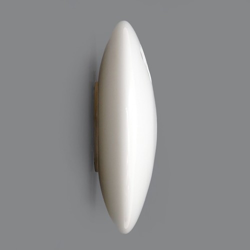 Plafoniera in vetro bianco di Murano, anni ’70, ceiling lamp, mid-century modern - Picture 6 of 12