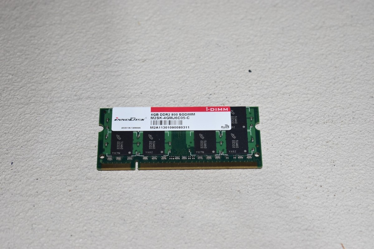 Innodisk 4GB (1x4GB) PC2-6400 DDR2 800MHz SODIMM Laptop Memory