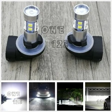 Super Bright 881 889 6000K White 55W LED Fog Light Conversion Bulbs Kit