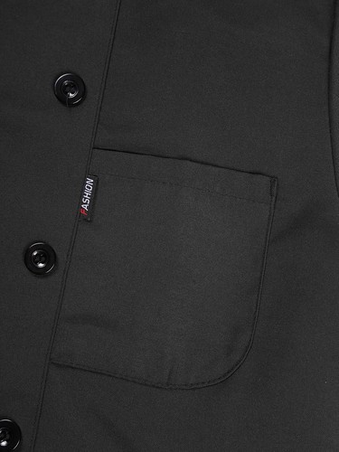 Men Classic Chef Coat Lightweight Short Sleeve Chef Jacket Cooking Uniform Shirt - Picture 12 of 32
