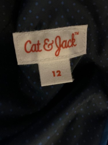 Cat & Jack Boys Size 12 Navy Blue Blazer Lined - Picture 4 of 4