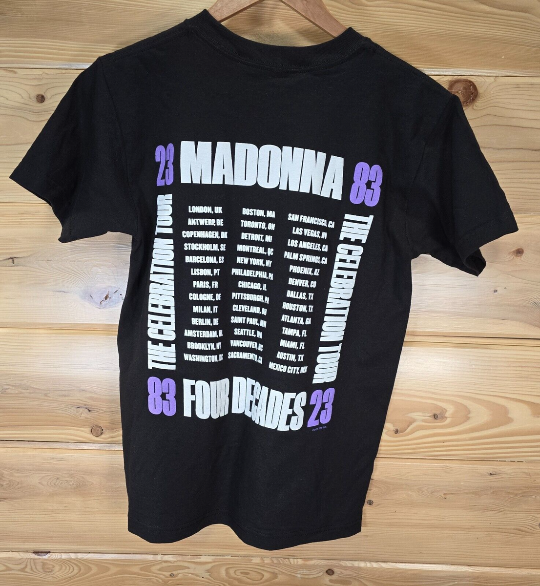 Madonna T Shirt Adult Small The Celebration Tour Concert