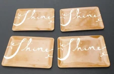 Threshold Appetizer Plate Melamine Christmas Shine 4 Tip Trays