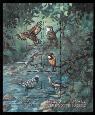 Tuvalu 2000 - Fauna and Flora, Birds - Sheet of 6 Stamps - Scott #834 ...