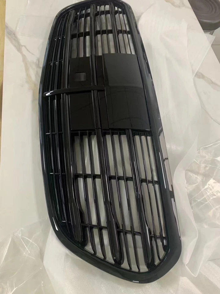 US-For 2021 2022-2025 Mercedes-Benz W223 S450 S500 S580 Front Grille Gloss Black - Imagem 2 de 4