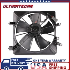 New AC Condenser Radiator Cooling Fan Assembly For 2001-2005 Honda Civic 1.7L