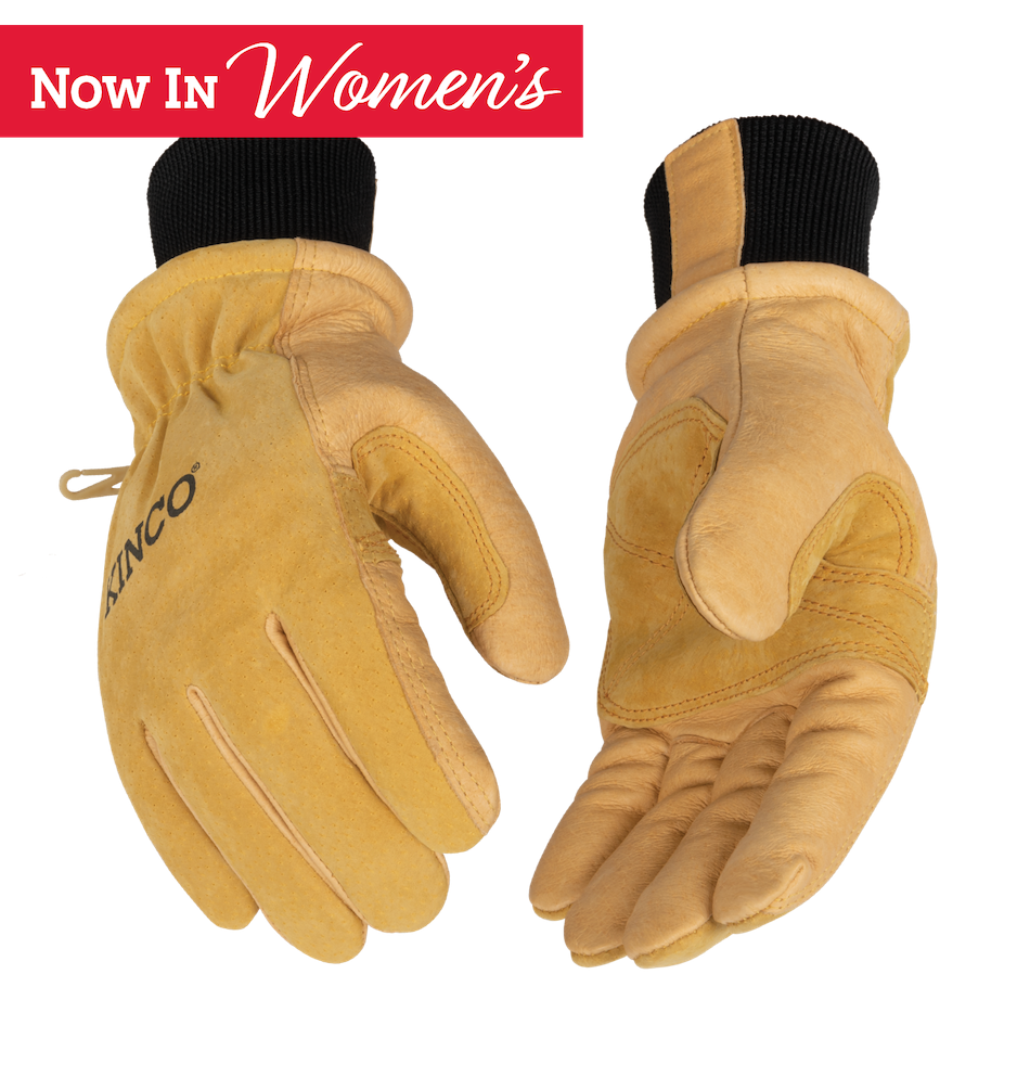 Kinco 901W-M Women's Lined Heavy Duty Premium Grain Suede