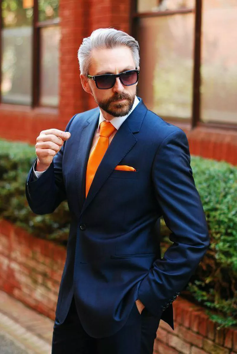 Blue suits clearance for wedding party