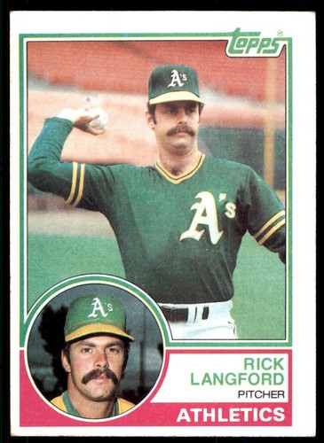1983 Topps Baseball #286 Rick Langford - Bild 1 von 2