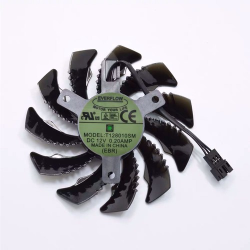 T128010SM Lüfter 2 Pin / 3 Pin Grafikkarte Lüfter Ersatz für Gigabyte GTX 970 - Afbeelding 4 van 8