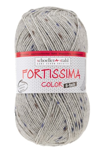 Schoeller & Stahl Fortissima sock wool tweed effect 6 x 150 g costume wool - Picture 6 of 9