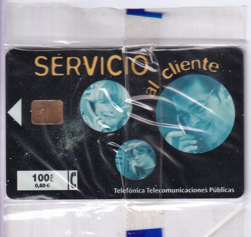 EUROPE TELECARTE / PHONECARD .. ESPAGNE 100P PRIVEE SERVICIO 09/00 NSB/NEUVE - 第 1/2 張圖片
