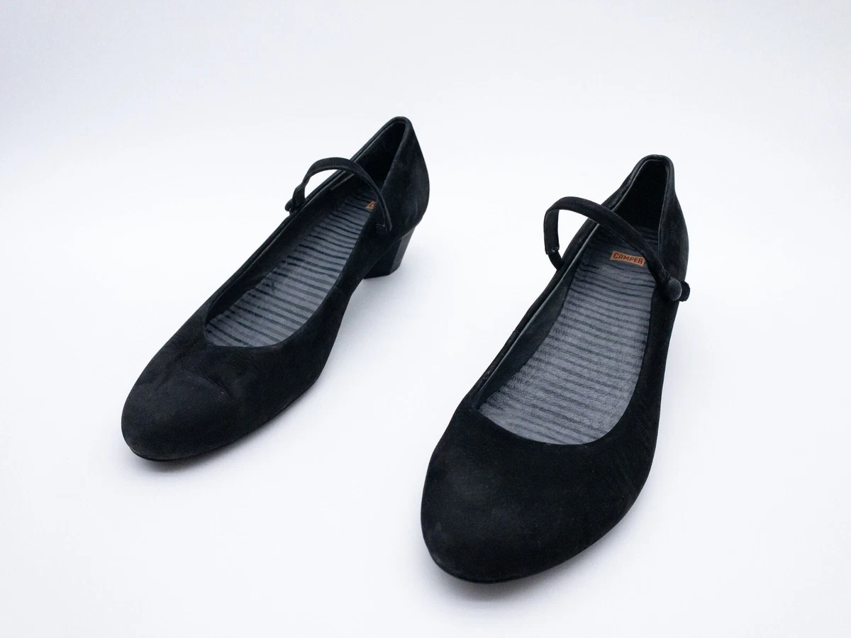 Mocassins Camper Femme 40 EU (9 US) - Cuir Noir, Modèle Karst, Bout Rond, Neuves