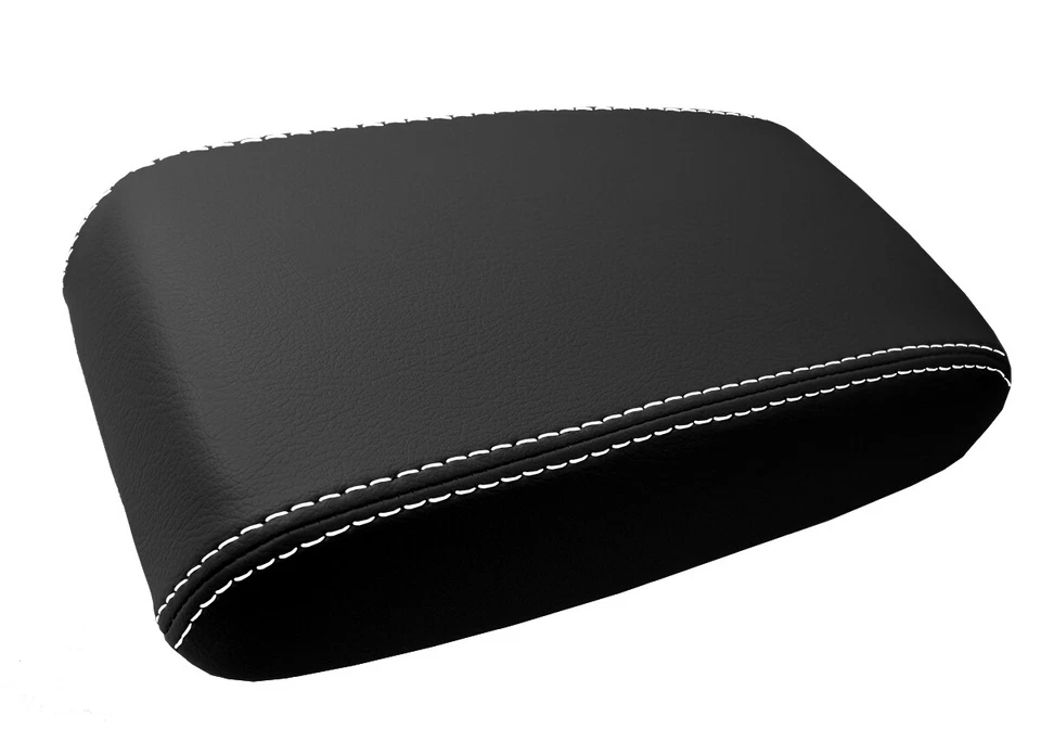 Se adapta a Toyota Matrix 2003-2008 PVC cuero consola tapa reposabrazos cubierta puntada blanca Foto 2 de 4