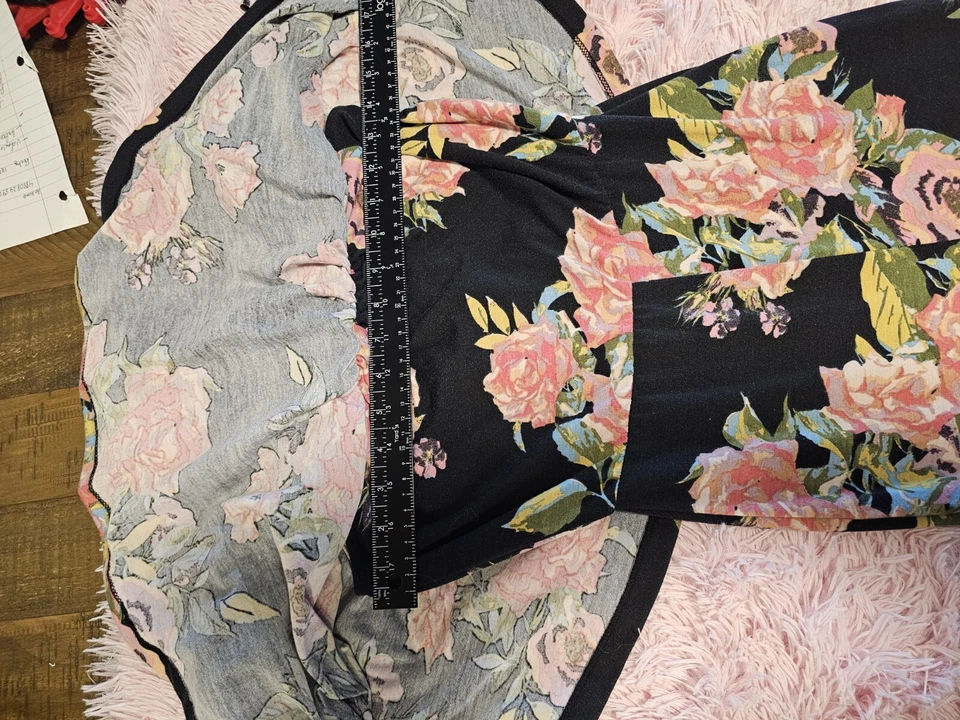 Mono Free People LA BABE Pierna Ancha Estampado Retro en FLORAL Combo Talla XS Foto 4 de 4