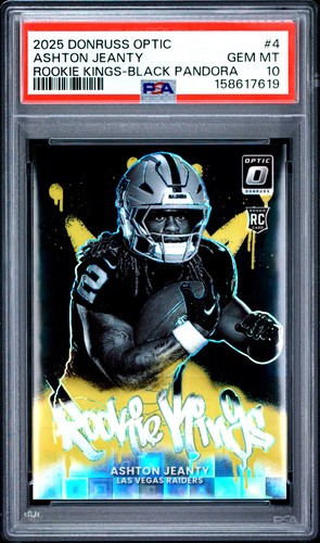 2025 Donruss Optic Ashton Jeanty Black Pandora (PSA 10)