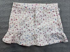 Love Shack Fancy Girls Youth 16 Floral Oliva Sunrise Ruffle Hem Denim Skirt