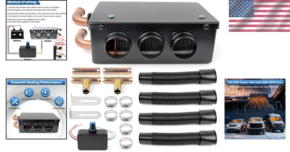 Portable Car Windshield Heater – Universal Mount - Image 2 of 4