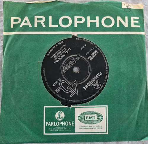 Beatles, "Lady Madonna/The Inner Light" 45rpm Single, Parlophone R5675, VG+