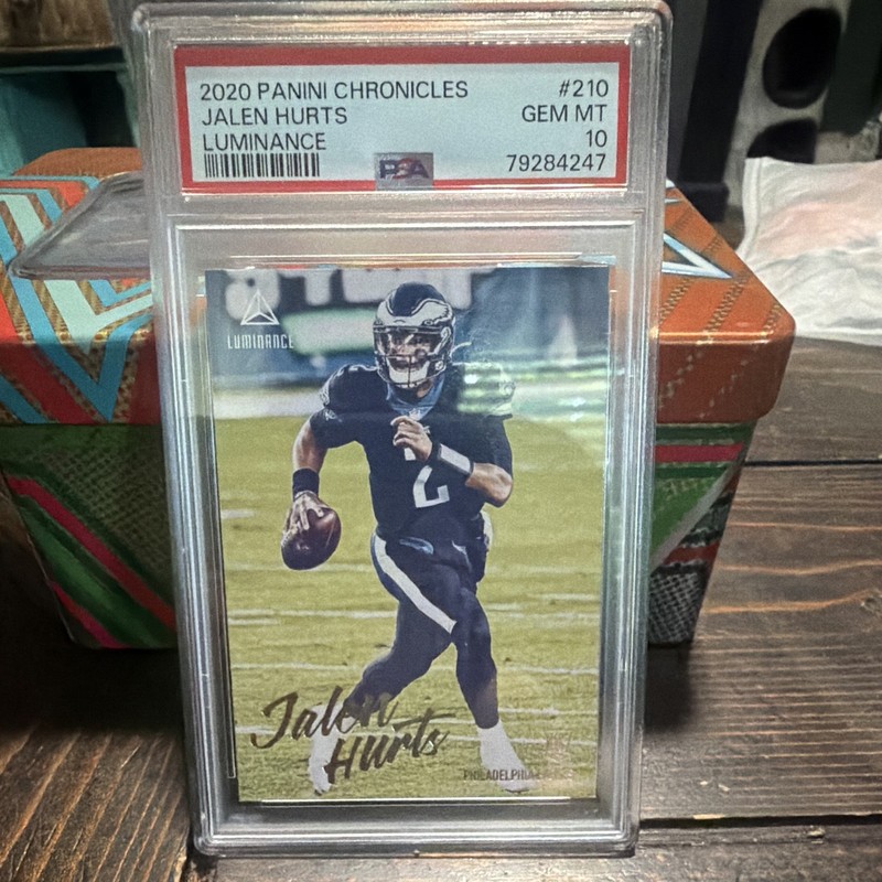 Panini 2020 Chronicles Luminance Update Rookies Jalen Hurts RC #210 PSA 10