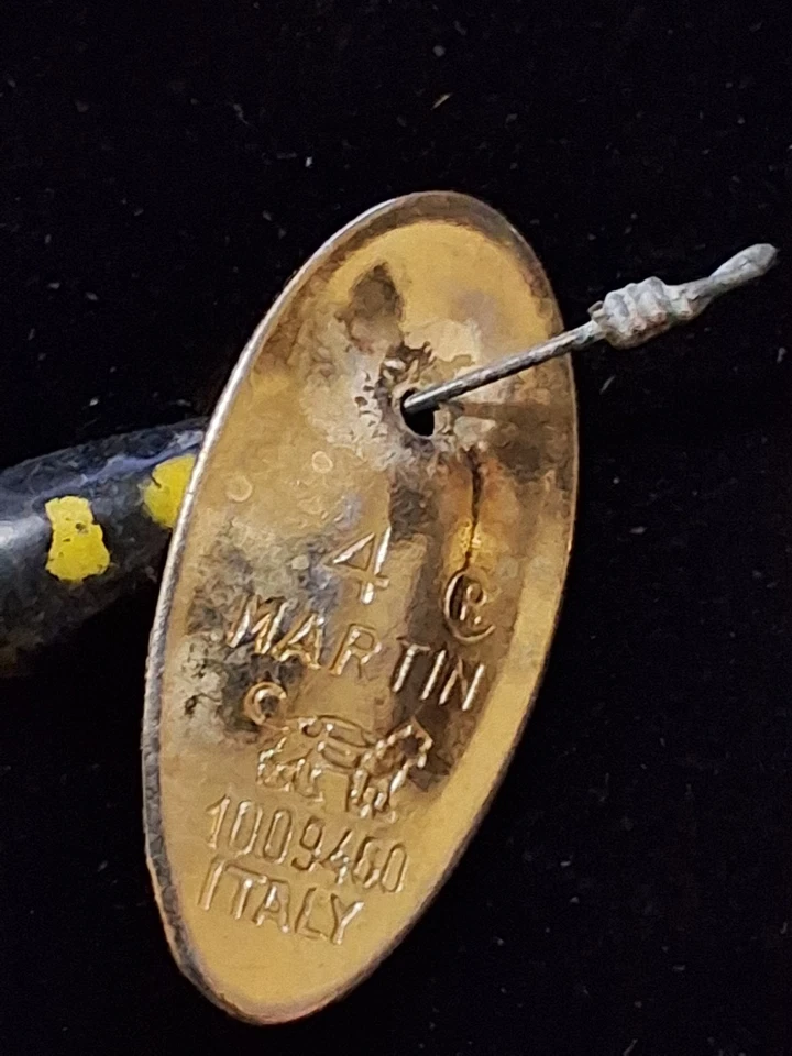 4-ВИНТАЖНЫЙ PANTHER MARTIN ПРИМАНКИ #2 И 4 ИТАЛИИ ЧЕРНЫЙ С ЖЕЛТОЙ ТОЧКОЙ РЫБОЛОВНЫЕ ПРИМАНКИ - Изображение 2 из 4