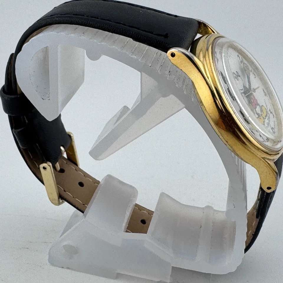 Винтажные кварцевые часы Lorus Disney Y131-6000 унисекс золотистый Микки новый аккумулятор - Изображение 3 из 4