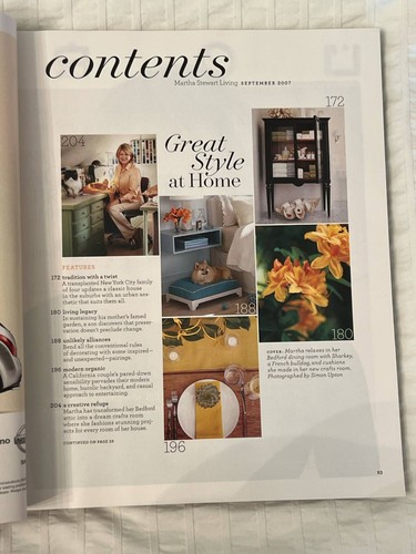September 2004, 2005, 2006, 2007 Martha Stewart Living Magazine -Decorating - Picture 20 of 24