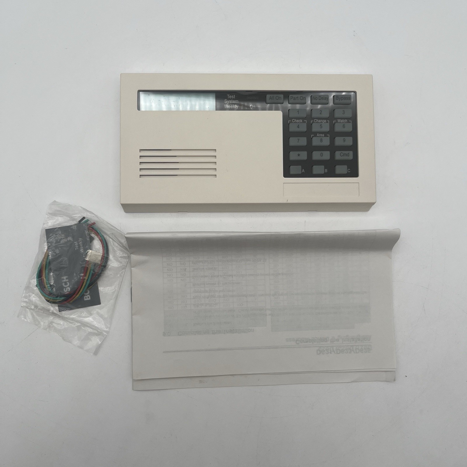NEW!! BOSCH Arm/Disarm Alarm Security Keypad Access Control White - D623