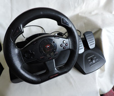 Trust GXT 580 Gaming Steering Wheel + Pedals, Tested - working