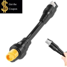 RJ45 Male to Yellow 5-Pin Female Ethernet Adapter Cable 000-11246-001 for Simrad