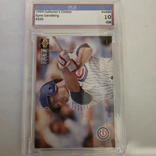 1984 Collector's Choice Ryne Sandberg #335 PGS 10 GM