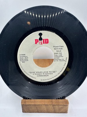 CINNAMON Give Your Love To Me PAID 112 PROMO VINYL RECORD 7''