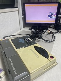 【TESTED】 NEC PC Engine Console System + CD ROM 2 + Controller Pad