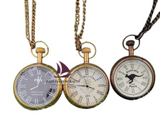 ZAIN Lot of 3 Antique Brass Pocket Watch Watch vintage pocket Collectible