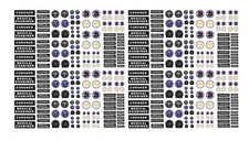 1/64 scale model car coroner medical examiner waterslide decals