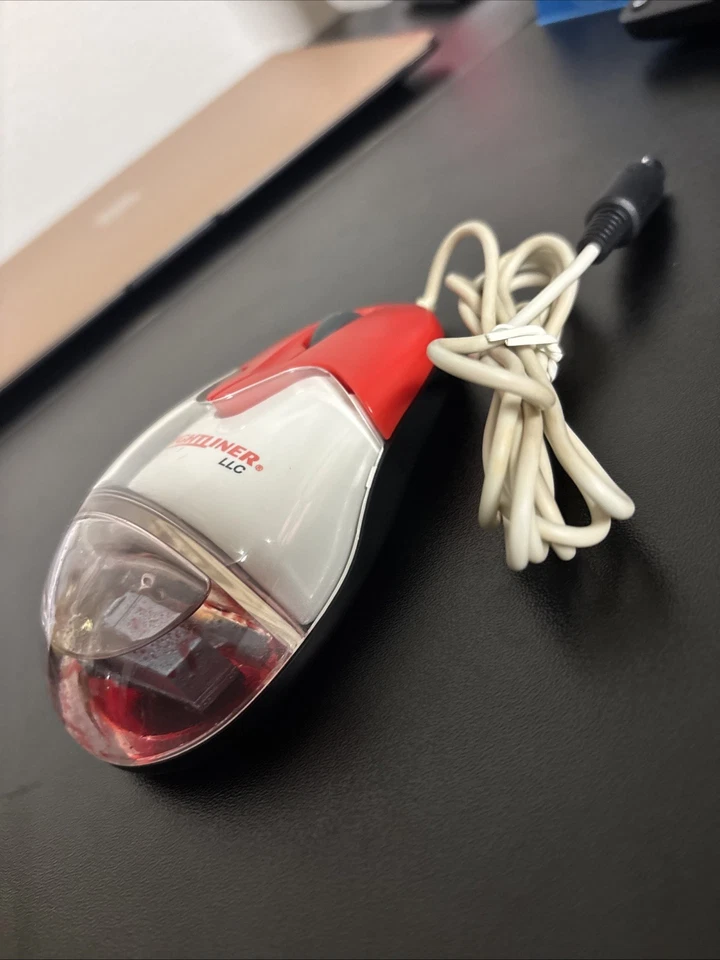 Ratón de computadora Aqua vintage lleno de agua Freightliner Llc Track Ball Y2K Foto 4 de 4