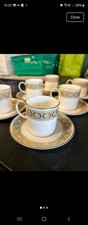 Wedgwood Bone China 'Marguerite' demitasse Set Of 6 Cups And Saucers