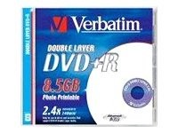 Verbatim DVD+R dual layer 8.5 Go Printable, 1 pi�ce en jewelcase, , Used; Very G