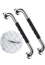2 Pack 16 Inch Shower Grab Bar W/Anti Slip Rubber Grip, SUS304 Stainless Steel B