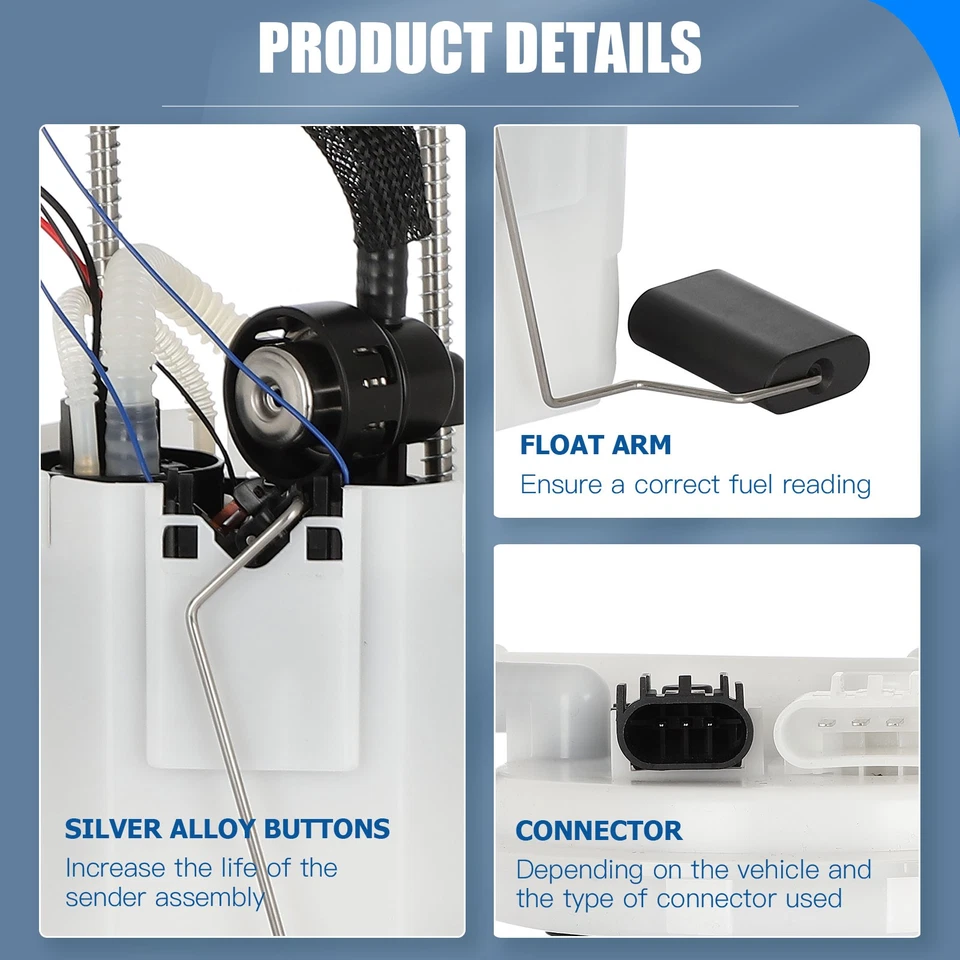 Conjunto de bomba de combustible para Pontiac Solstice 2008-2009 2008-2010 Saturn Sky Base 2,4 L Foto 2 de 4