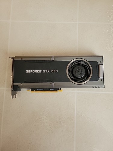 EVGA GeForce GTX 1080 GAMING 8GB GDDR5X Graphics Card FOR PARTS NOT WORKING