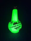 Vintage Art Deco 1939 World's Fair Uranium Milk Glass Vinegar Bottle Uranium Glo