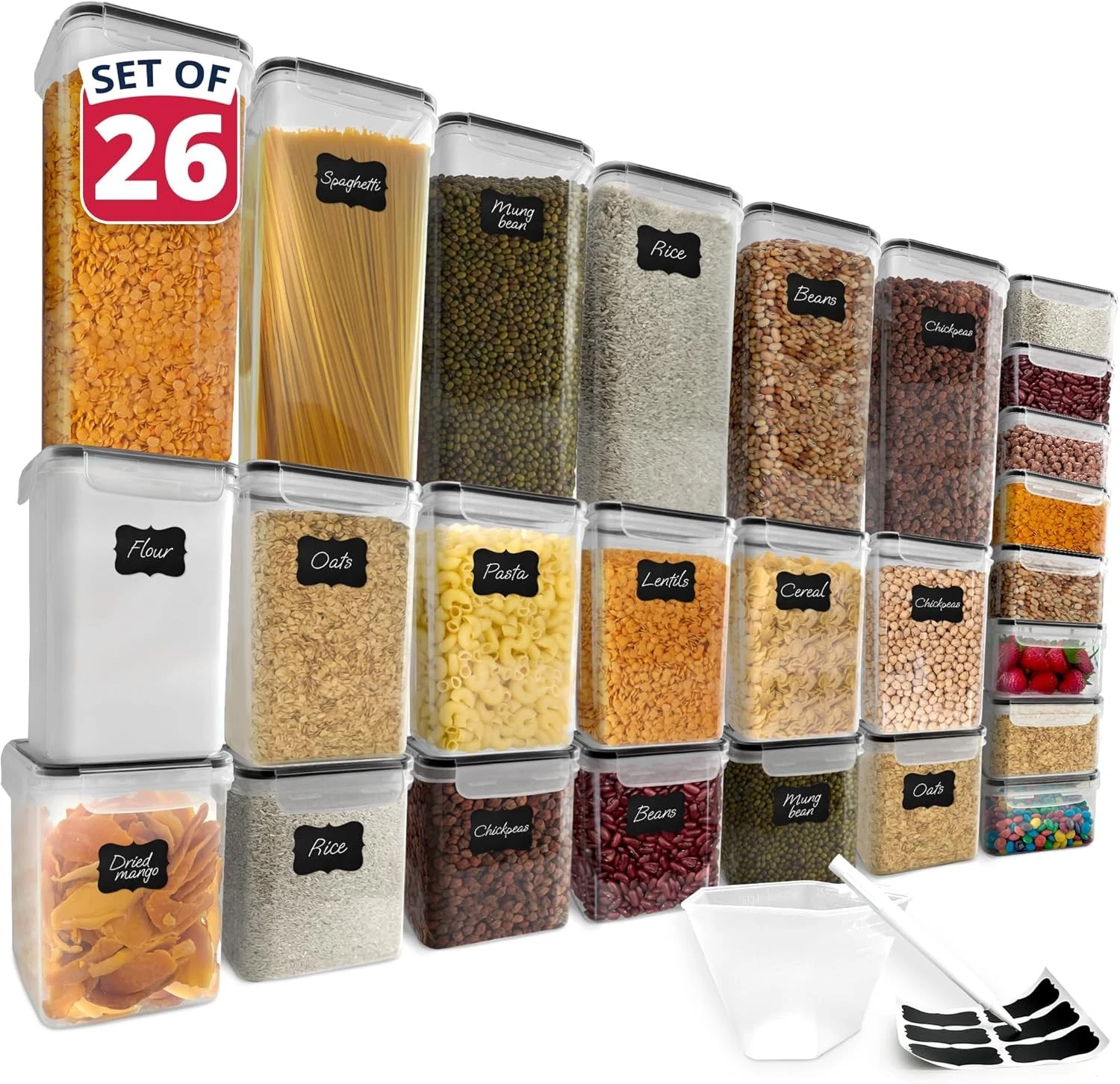 Reli Airtight Food Containers 26 Set Kitchen Pack