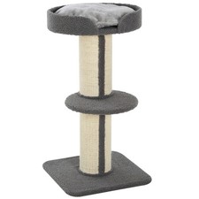 PawHut 91cm Scratching Posts Cat Tree Activity Centre for Indoor Cats Grey