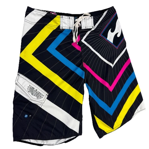Short de bain Billabong Eco Supreme en daim homme taille 32 surf skate vintage logo Y2K